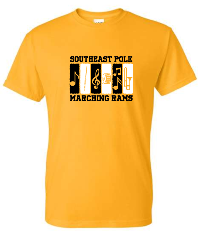 Color Block SEP Marching RAMS Tee and Long Sleeve (Adult Sizes)