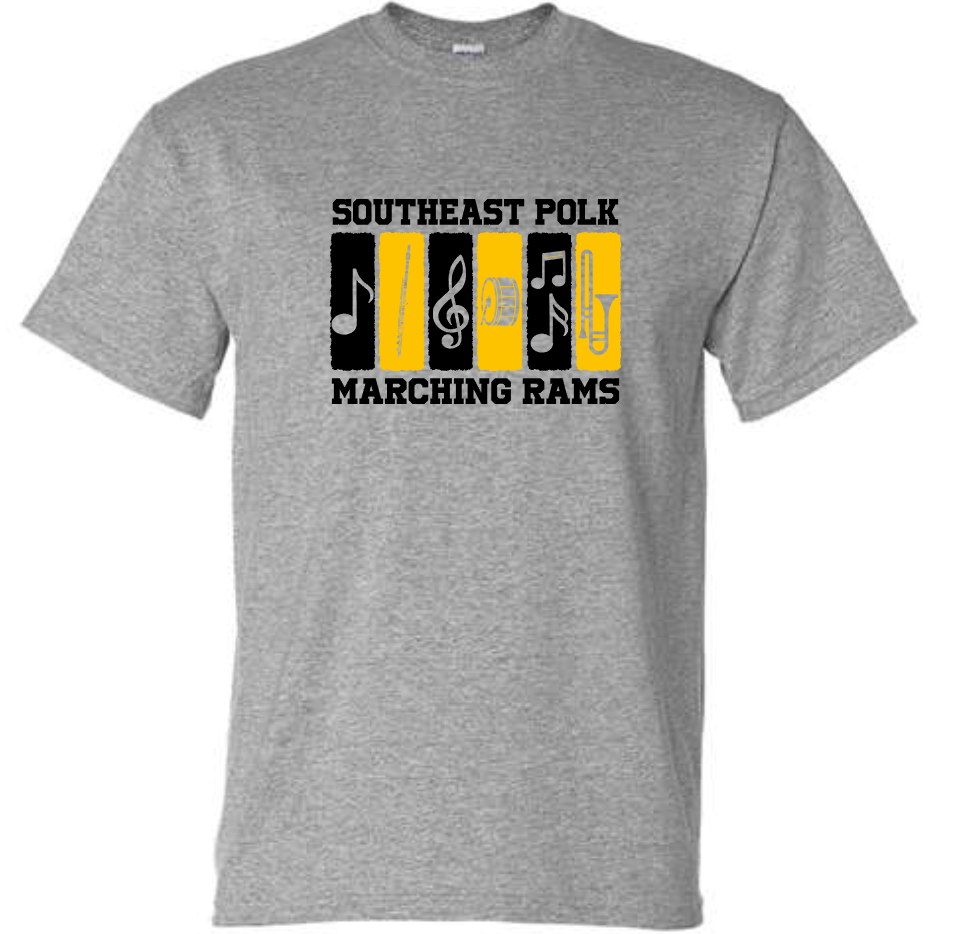 Color Block SEP Marching RAMS Tee and Long Sleeve (Adult Sizes)