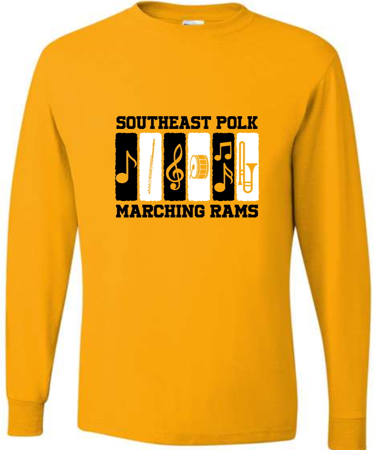 Color Block SEP Marching RAMS Tee and Long Sleeve (Adult Sizes)