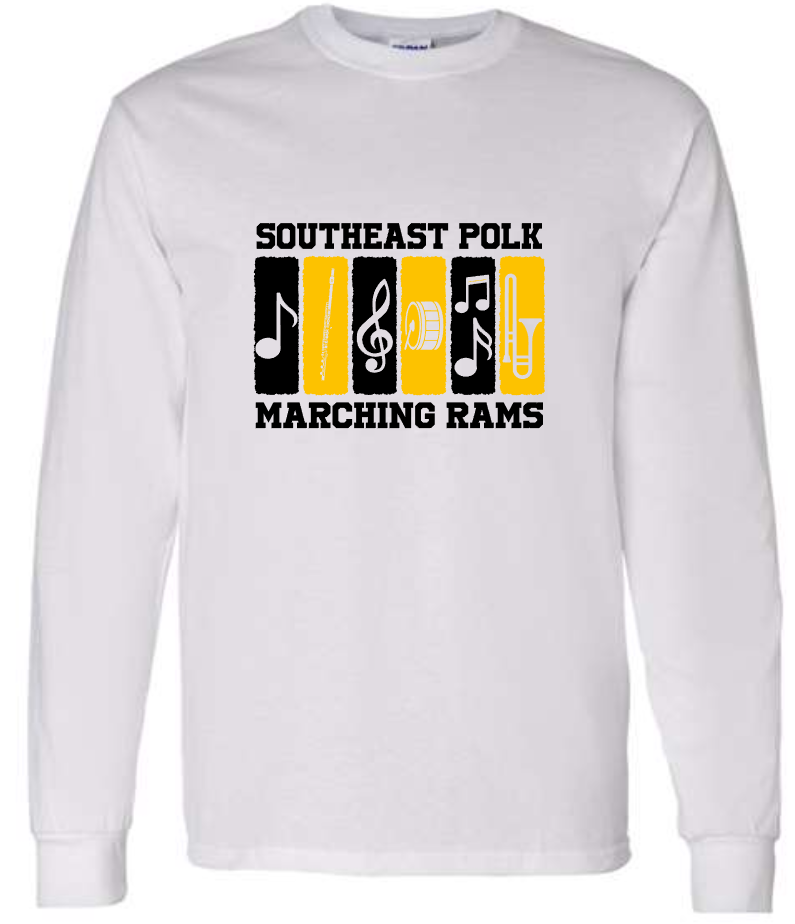 Color Block SEP Marching RAMS Tee and Long Sleeve (Adult Sizes)