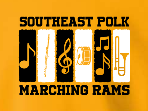 Color Block SEP Marching RAMS Crew Neck and Hoodie Sweatshirt (Adult Sizes)