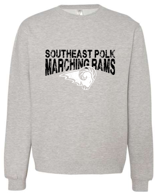 SEP Marching RAMS Crew Neck and Hoodie Sweatshirt (Adult Sizes)