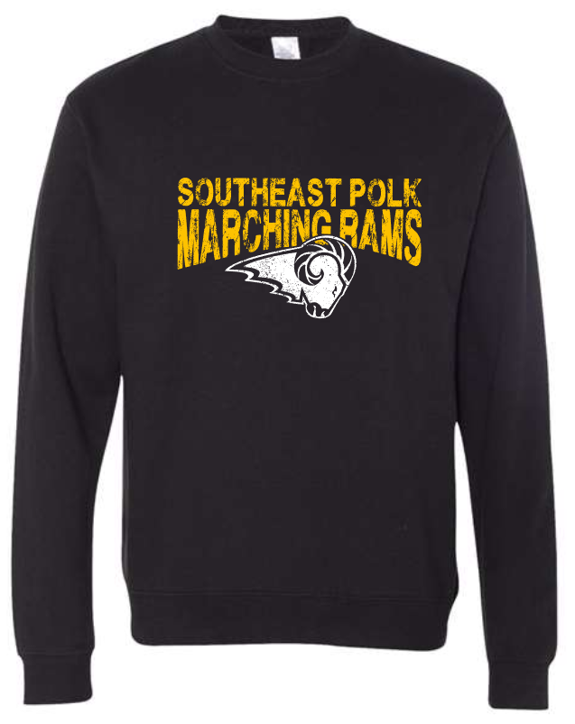 SEP Marching RAMS Crew Neck and Hoodie Sweatshirt (Adult Sizes)