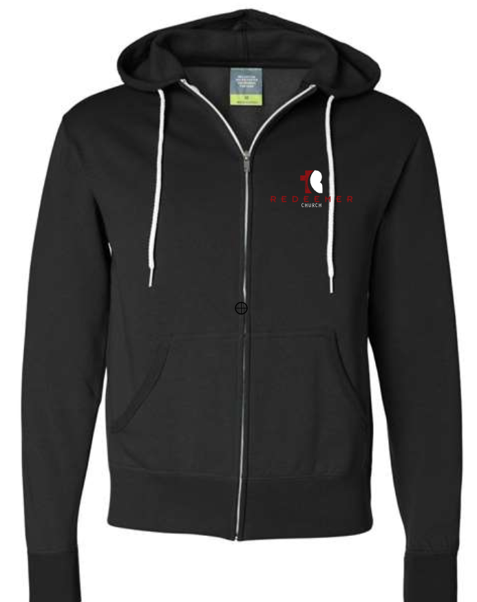 Redeemer Church Zip Up LIGHTWEIGHT Hoodie (ADULT sizes)