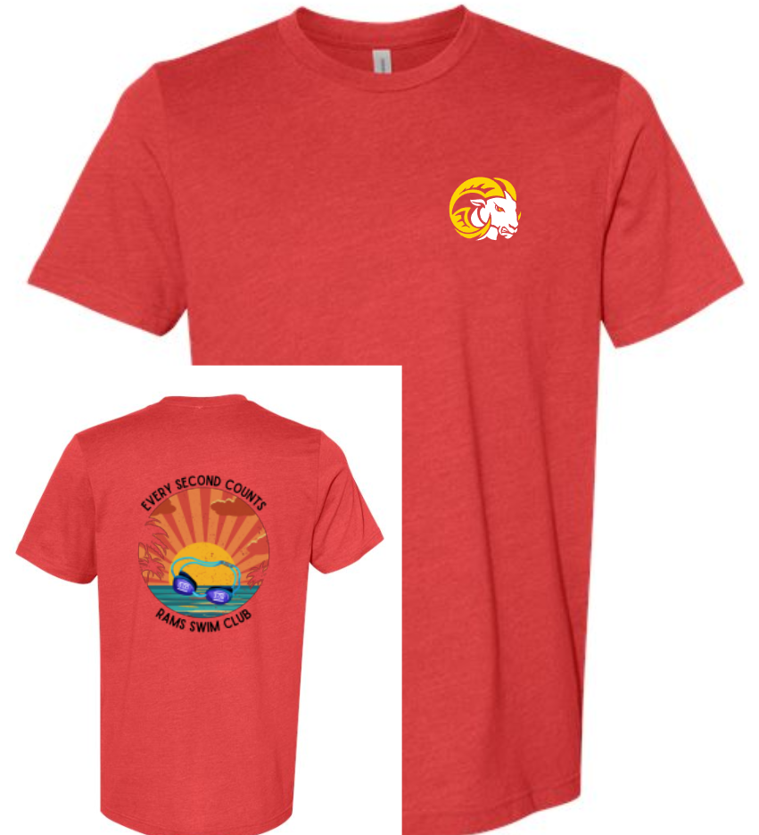 SEP RAMS Swim Every Second Tee/Hoodie/Crew ADULT SIZES