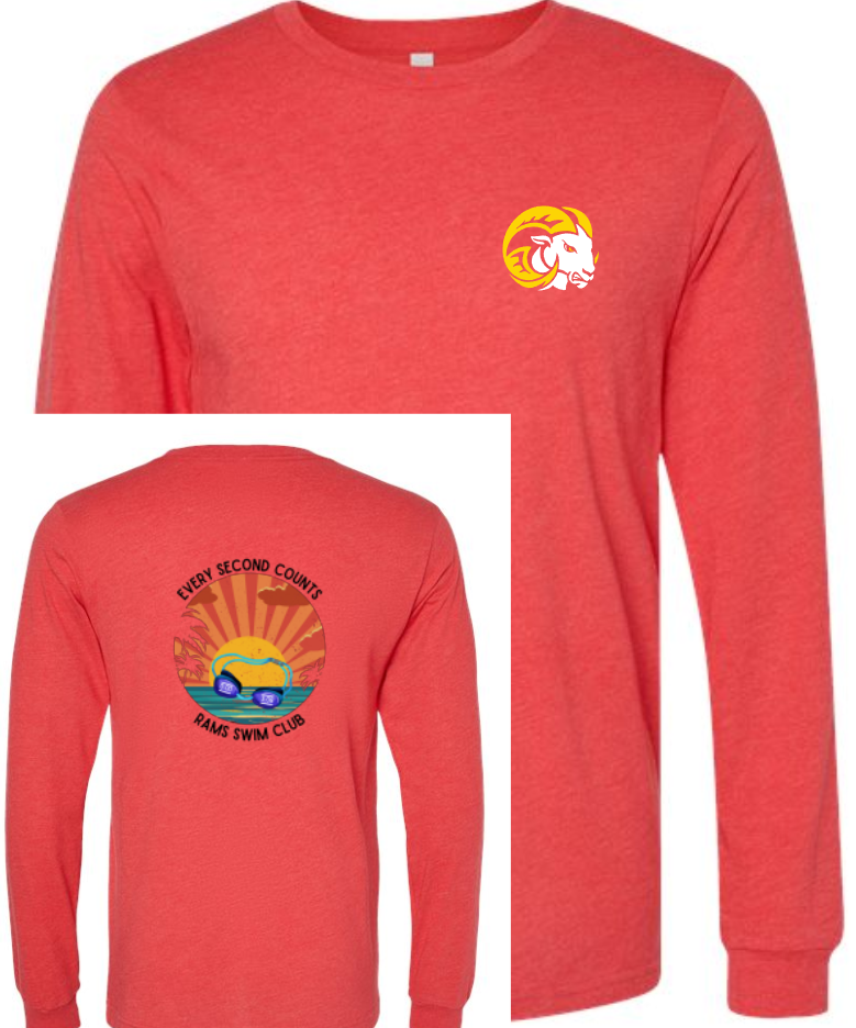 SEP RAMS Swim Every Second Tee/Hoodie/Crew ADULT SIZES
