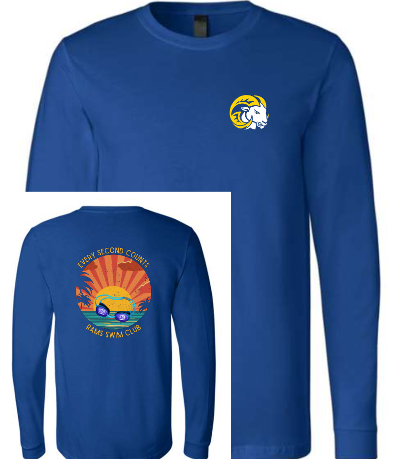 SEP RAMS Swim Every Second Tee/Hoodie/Crew ADULT SIZES