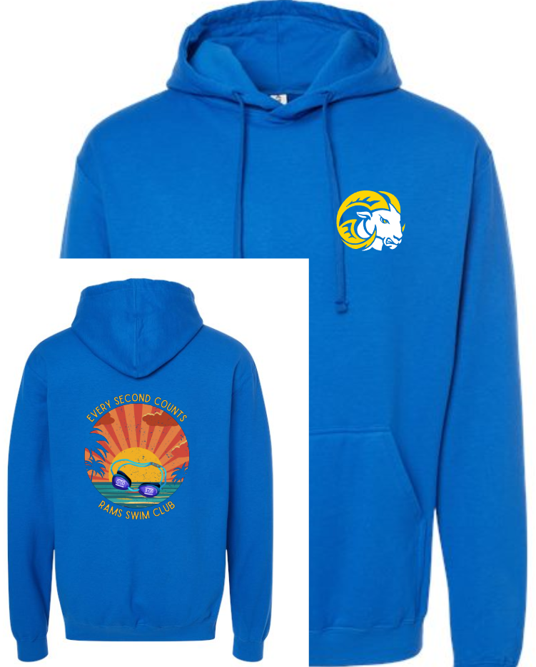 SEP RAMS Swim Every Second Tee/Hoodie/Crew ADULT SIZES