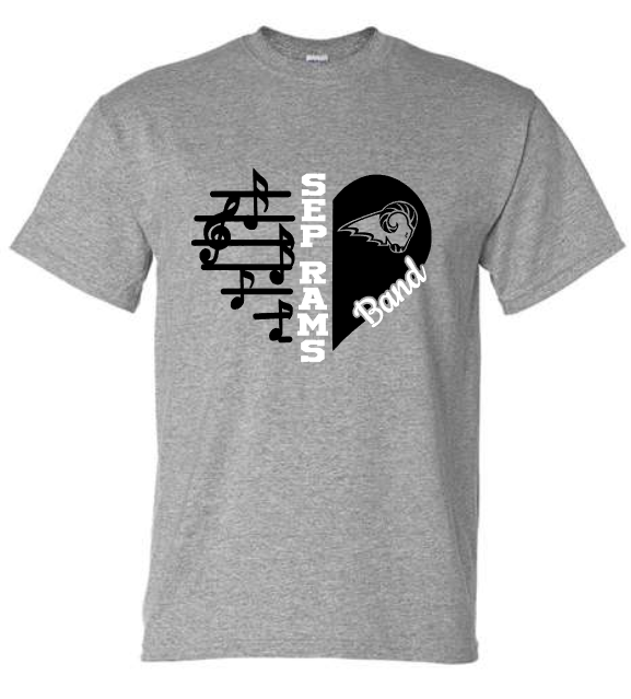 SEP Marching RAMS Heart TEE (ADULT and YOUTH sizing)