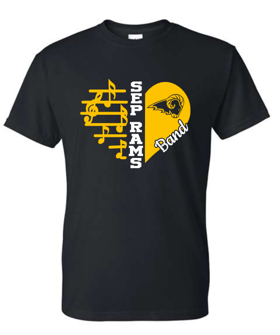 SEP Marching RAMS Heart TEE (ADULT and YOUTH sizing)