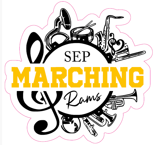 SEP Marching RAMS Bumper Stickers