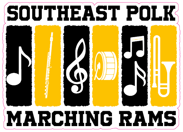 SEP Marching RAMS Bumper Stickers