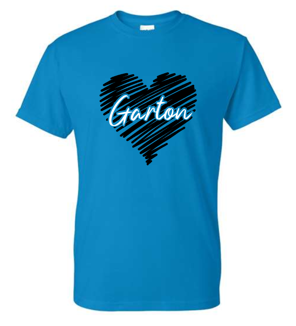 Garton Elementary Heart TEE (Adult and Youth)