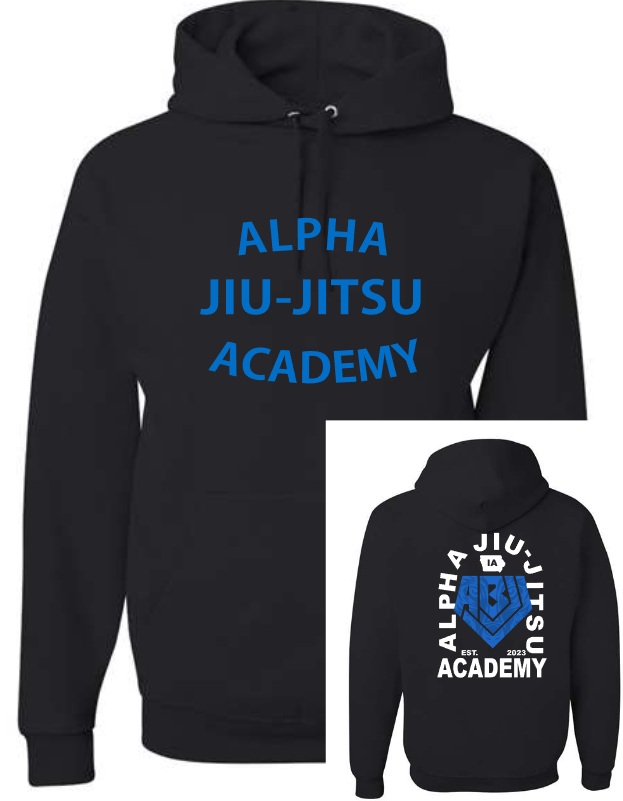 Alpha Jiu-Jitsu Academy Crew and Hoodie (Adult and Youth Sizing)
