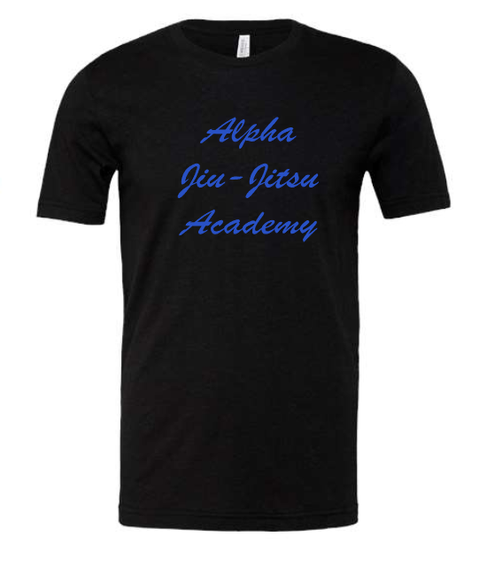 Alpha Jiu-Jitsu Academy Script Tee and Long Sleeve (Adult and Youth Sizing)