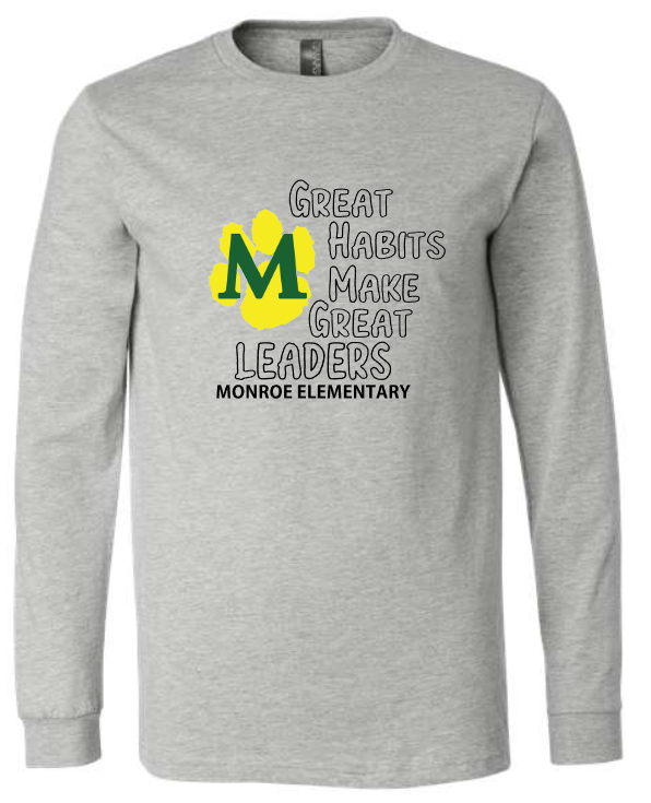 Monroe Elementary Leader LONG SLEEVE (Adult and Youth)
