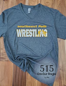 SEP Wrestling Adult V-Neck Short Sleeve Tee