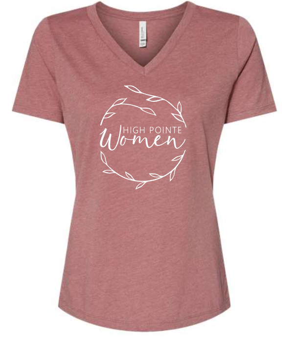 HPC Women's Ministry V-NECK Short Sleeve Tee (ADULT sizes)     Multiple Color Options