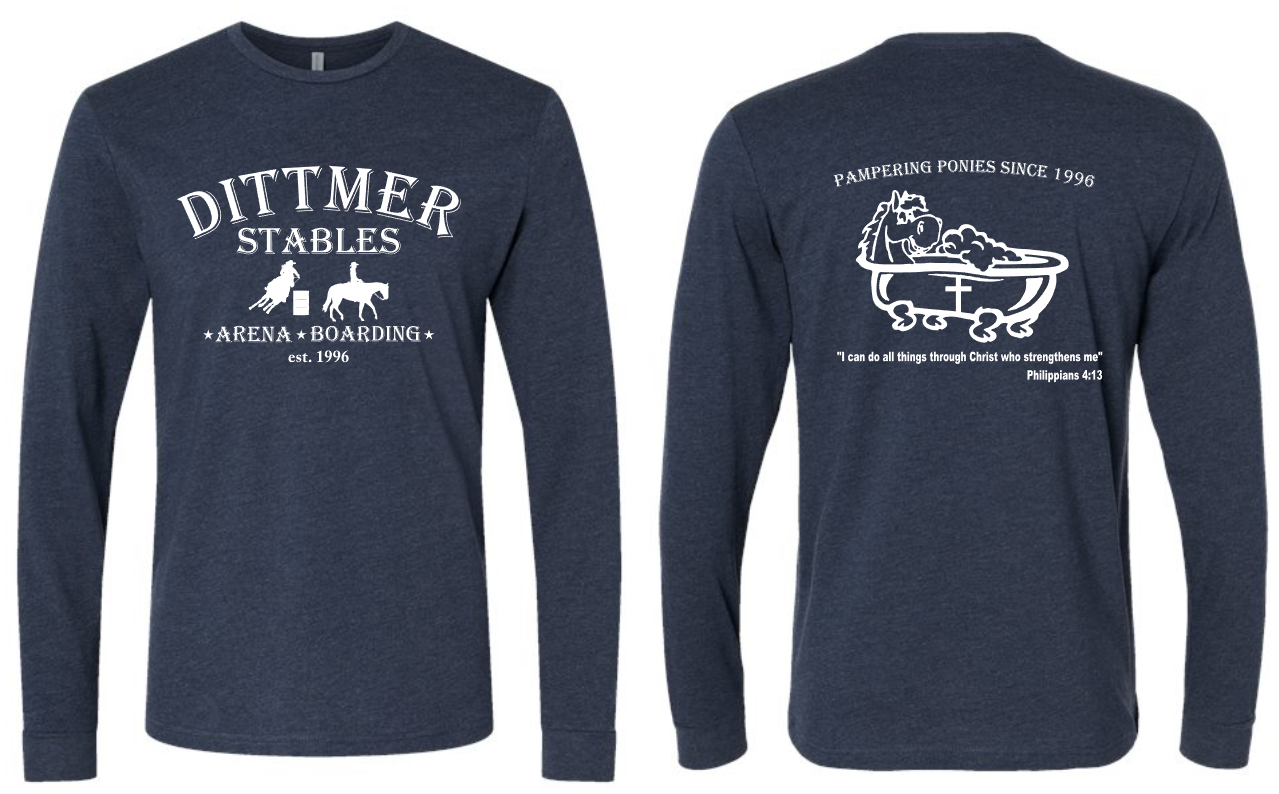 Dittmer Stables Long Sleeve Tee (ADULT sizes)