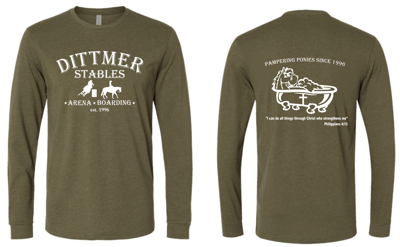 Dittmer Stables Long Sleeve Tee (ADULT sizes)