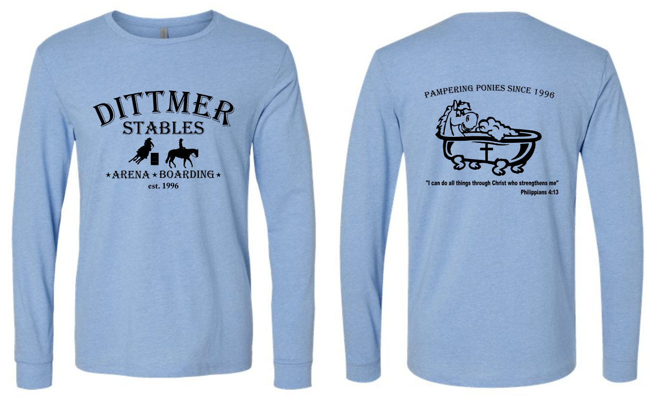 Dittmer Stables Long Sleeve Tee (ADULT sizes)
