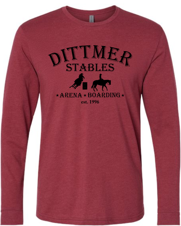 Dittmer Stables Long Sleeve Tee (ADULT sizes)