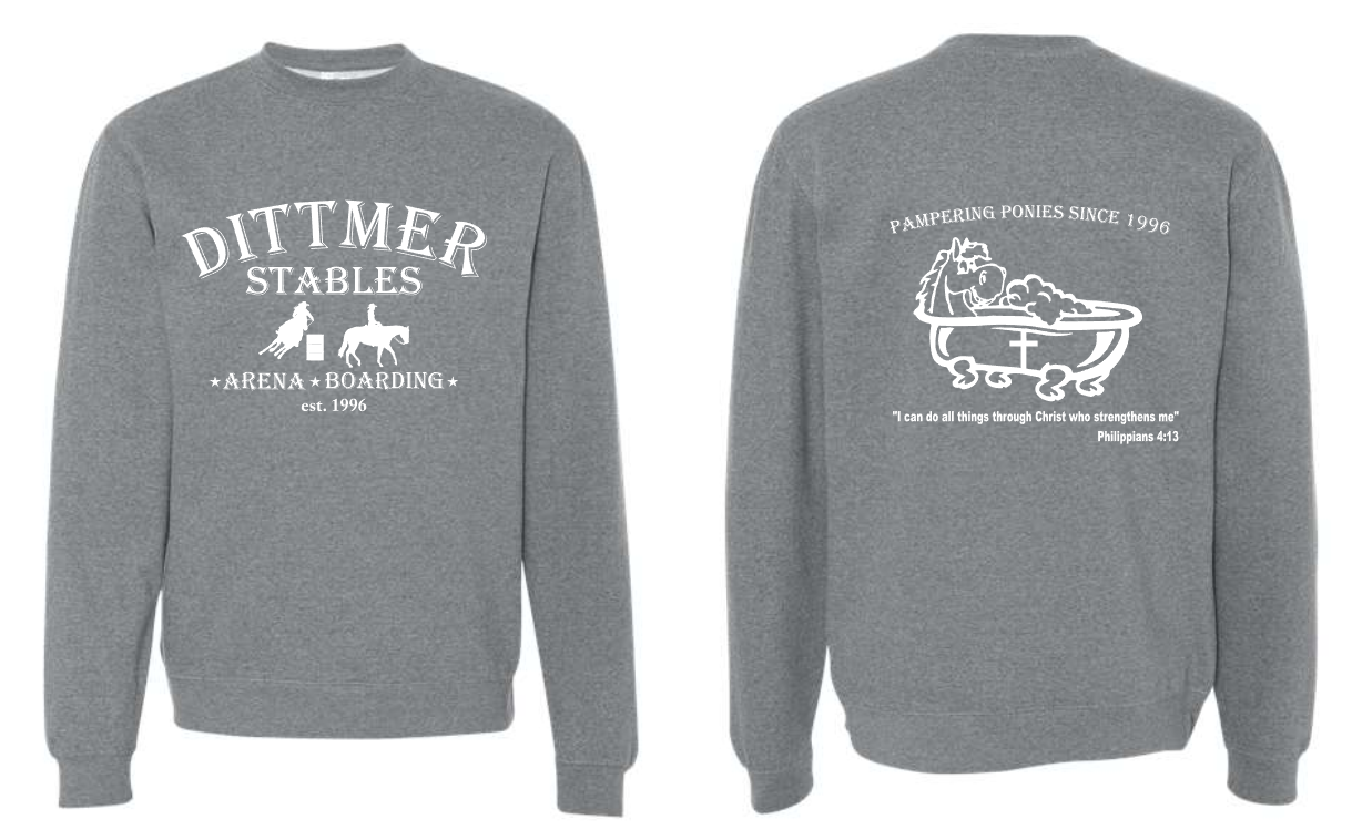 Dittmer Stables Crew Neck (ADULT sizes)