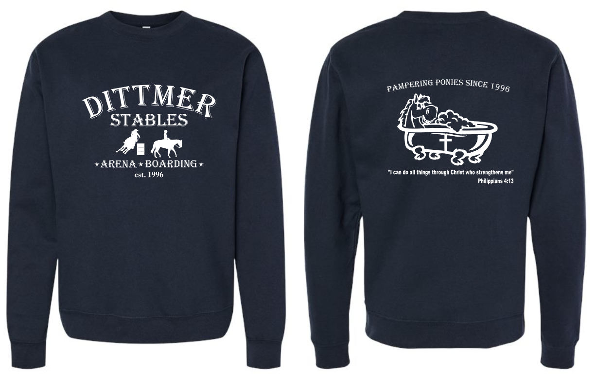 Dittmer Stables Crew Neck (ADULT sizes)