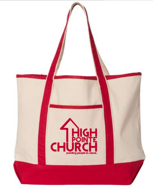 HPC Large Canvas Tote   Multiple Color Options