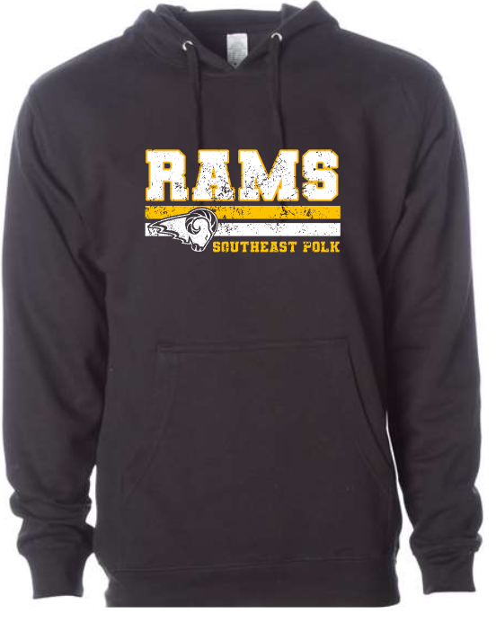 SEP distressed Rams Sweatshirts (Adult and Youth)