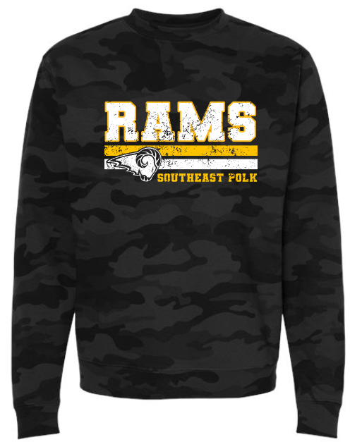 SEP distressed Rams Sweatshirts (Adult and Youth)