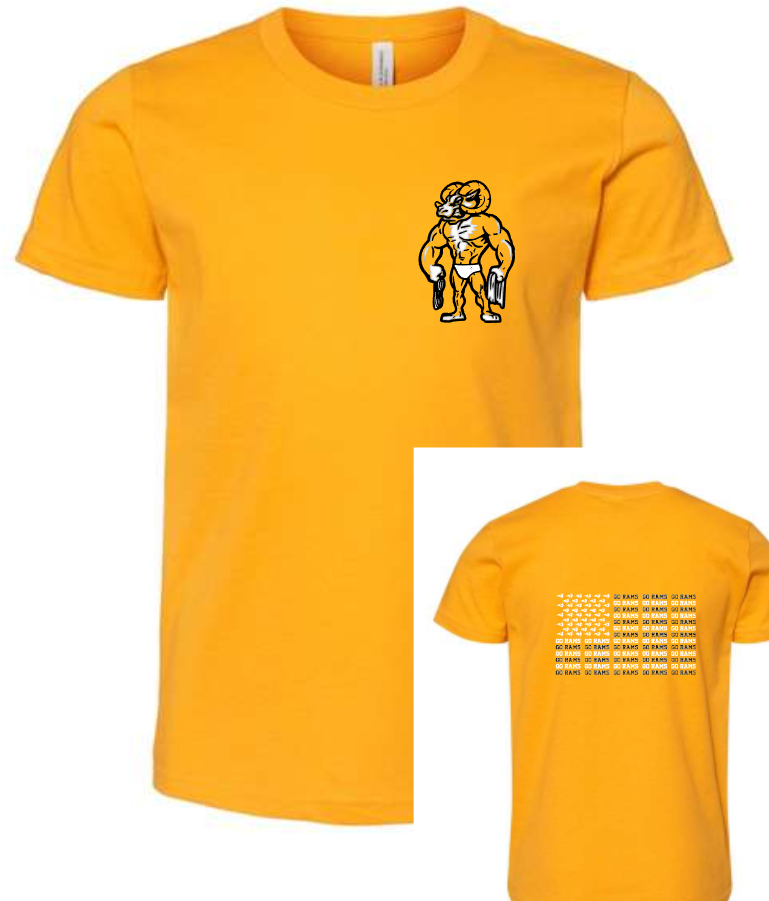 RAMS Swim Club Ram Flag Tee/Long sleeve/Hoodie (Adult and Youth Sizes)