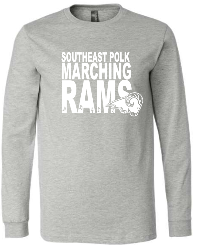 SEP Marching RAMS Notes LONG SLEEVE (ADULT and YOUTH sizing)