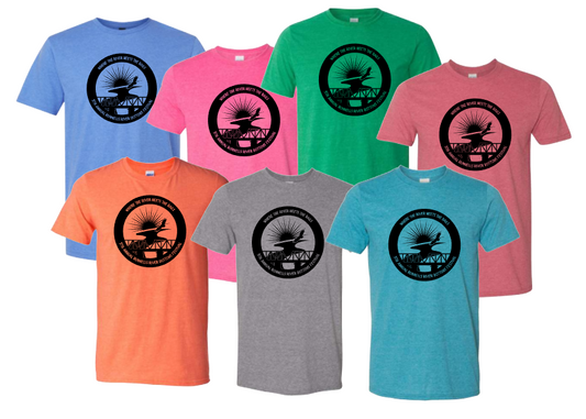 Runnells River Bottoms Festival Black Print Tees