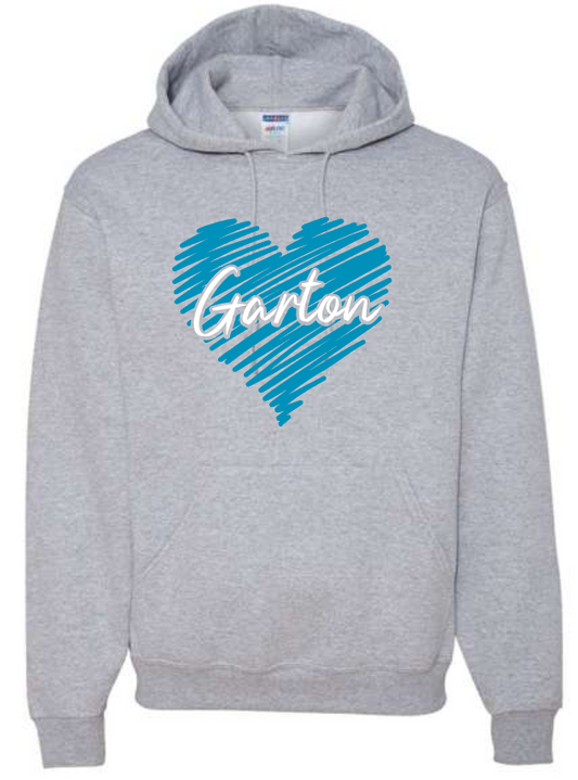 Garton Elementary Heart Hoodie/Crew Sweatshirt (Adult and Youth)