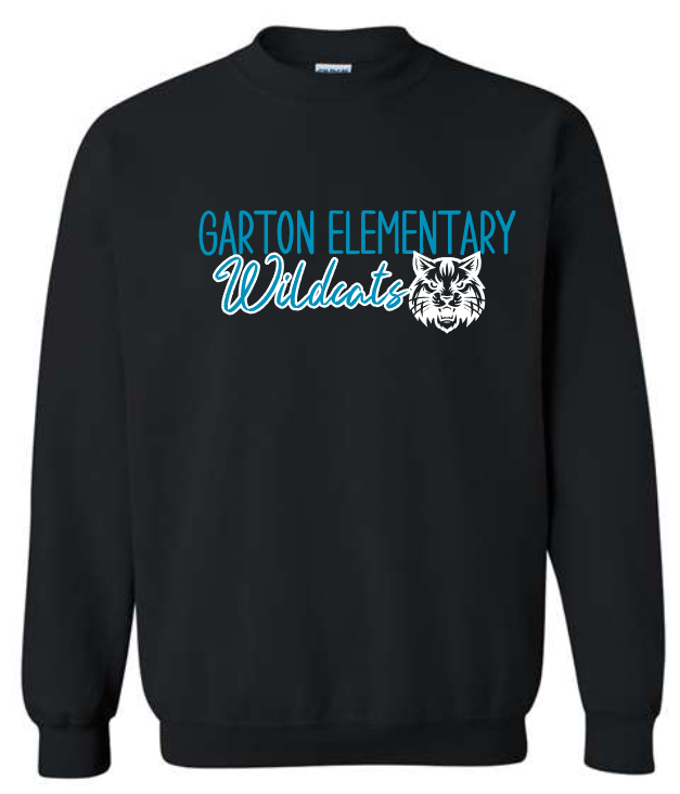 Garton Elementary Wildcats Hoodie/Crew Sweatshirt (Adult and Youth)