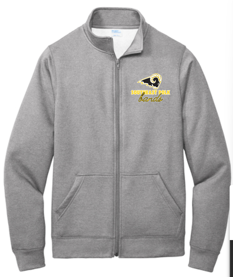 SEP Marching RAMS Core Fleece Full zip Sweatshirt (Adult Sizes)