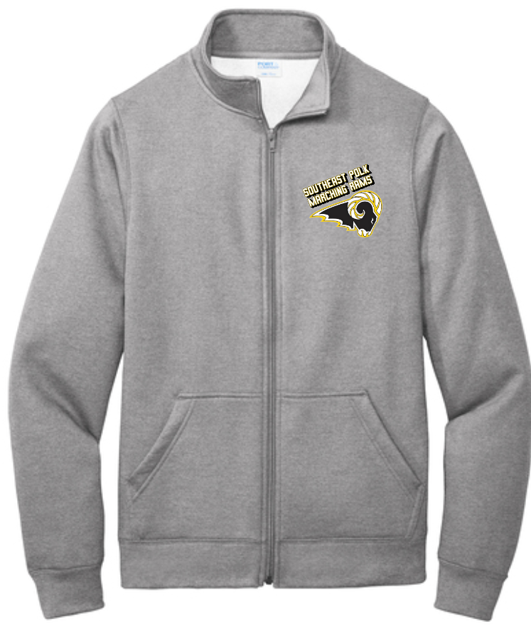 SEP Marching RAMS Core Fleece Full zip Sweatshirt (Adult Sizes)
