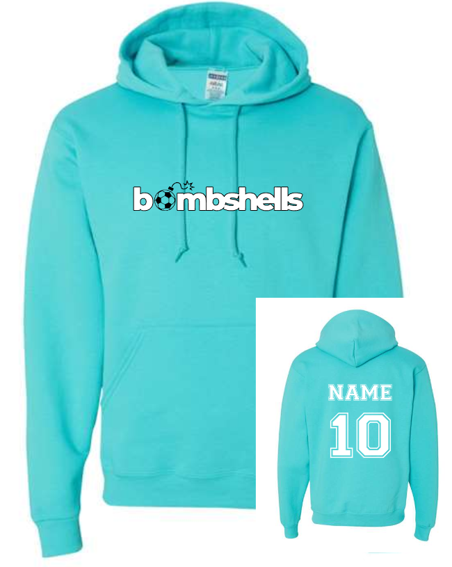 Bombshell Soccer TEAL collection (Adult and Youth Sizes)