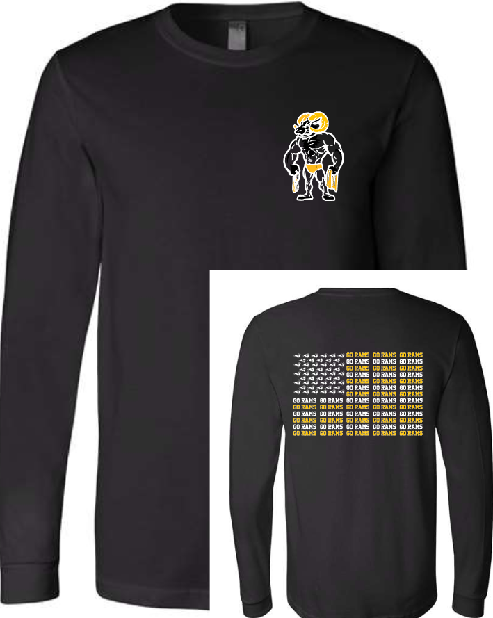 RAMS Swim Club Ram Flag Tee/Long sleeve/Hoodie (Adult and Youth Sizes)