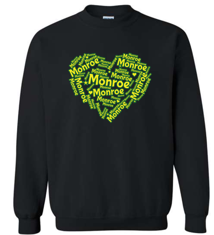 Monroe Elementary- CrewNeck and Hoodie Sweatshirts (YOUTH Sizes)