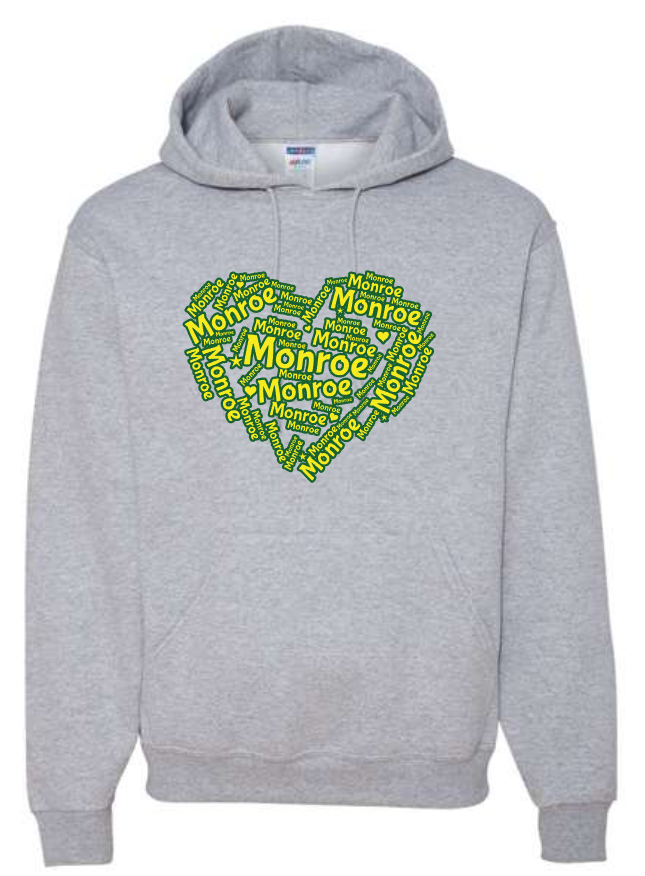 Monroe Elementary- CrewNeck and Hoodie Sweatshirts (YOUTH Sizes)