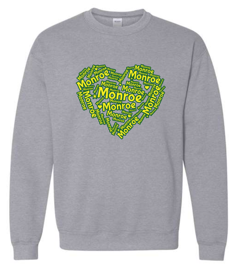 Monroe Elementary- CrewNeck and Hoodie Sweatshirts (YOUTH Sizes)