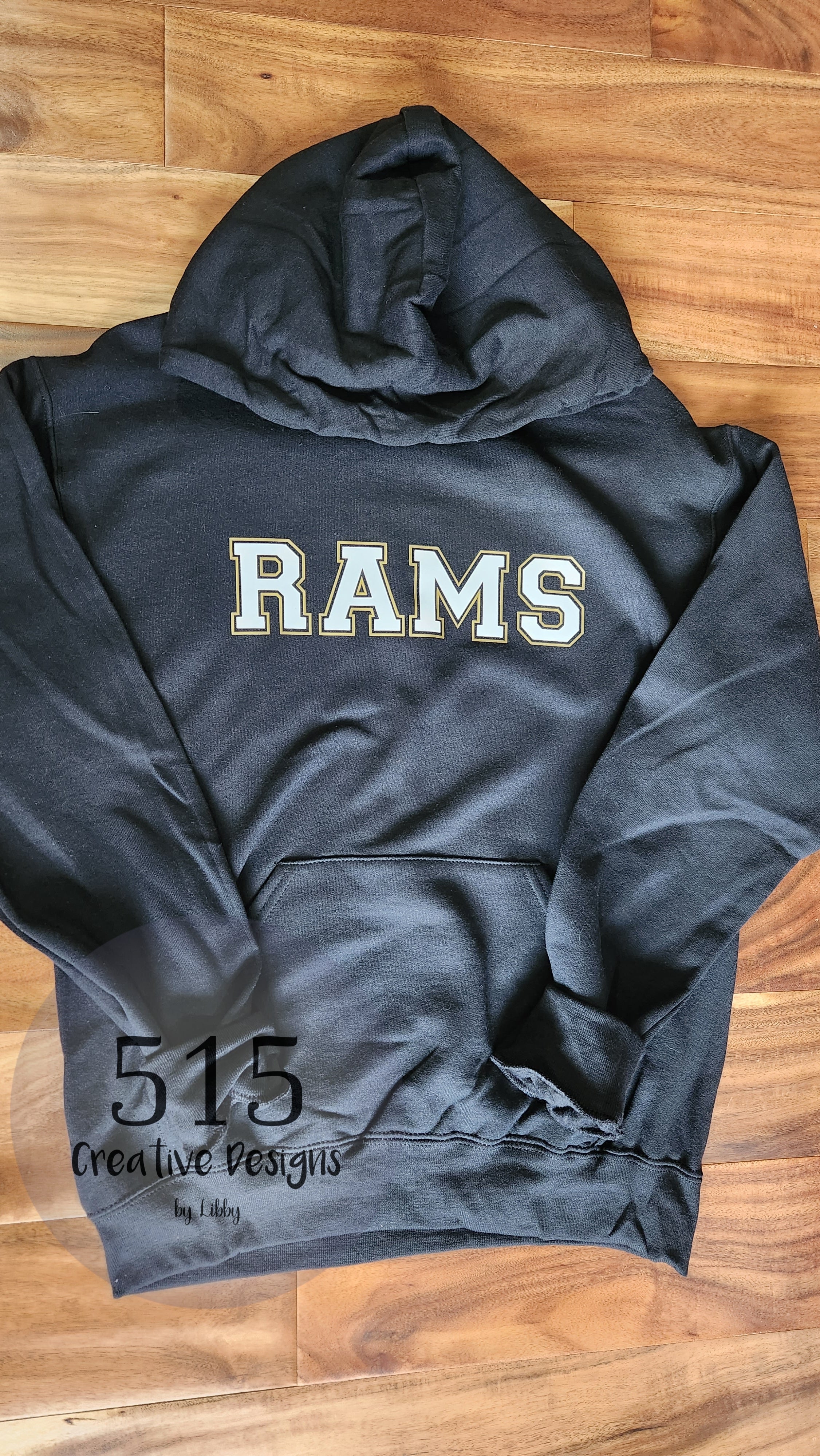 SEP RAMS white/gold Crew/hoodie/tee (Adult and Youth) – 515 Creative ...
