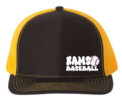 SEP Baseball Trucker Hat black and gold