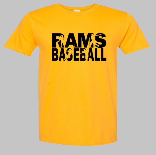 SEP Rams Baseball Cutout Tee/Crew/hoodie (Adult and Youth)