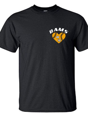SEP Rams Baseball Heart Tee/Crew/hoodie (Adult and Youth) – 515 ...